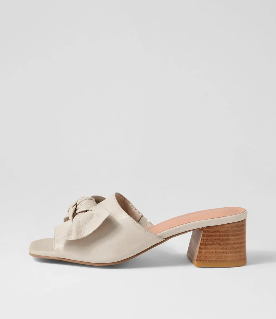 DJANGO & JULIETTE Finchy Almond Leather Mules