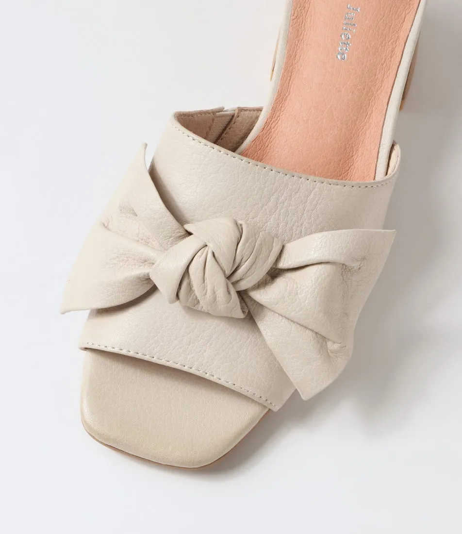 DJANGO & JULIETTE Finchy Almond Leather Mules