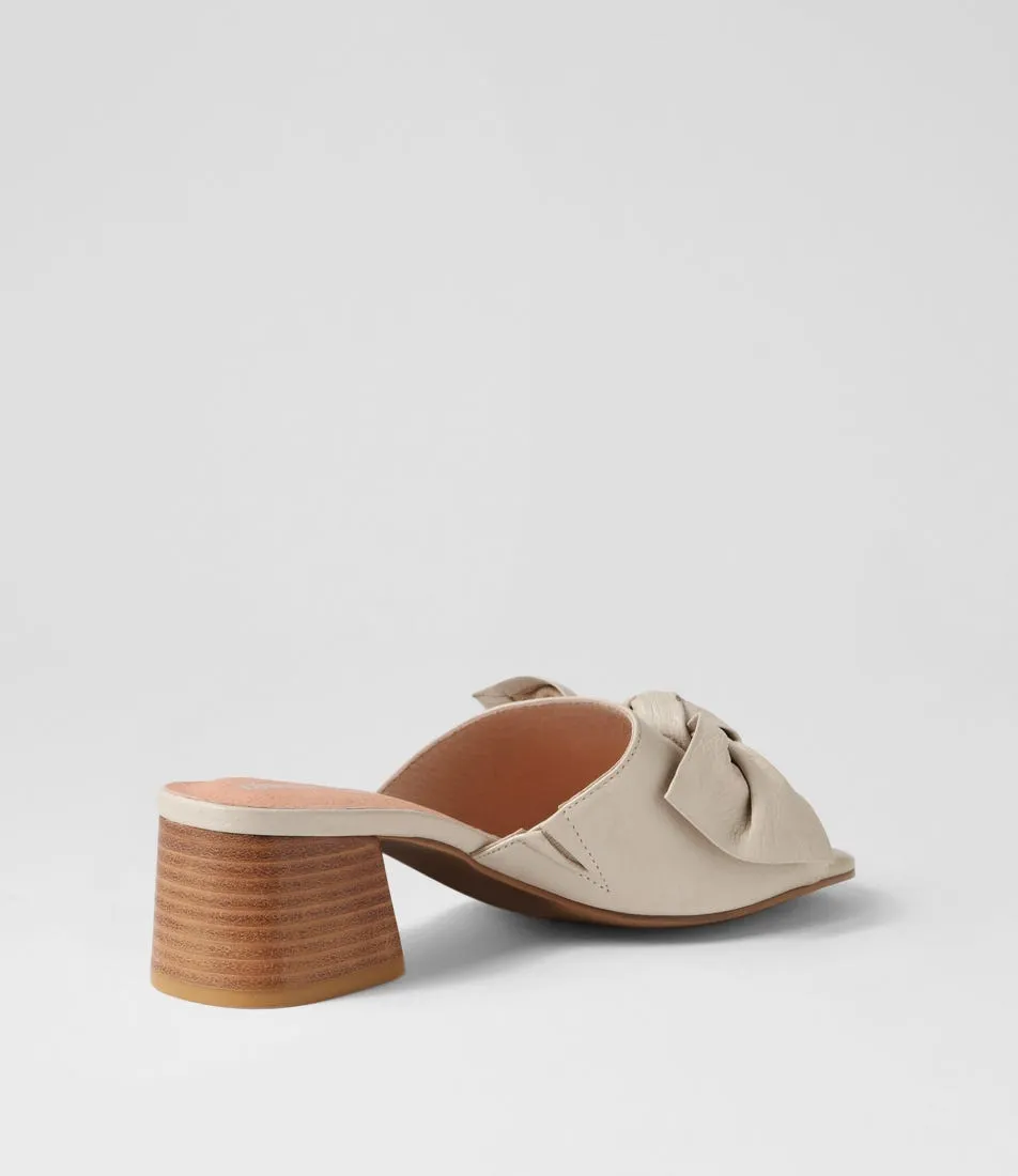 DJANGO & JULIETTE Finchy Almond Leather Mules