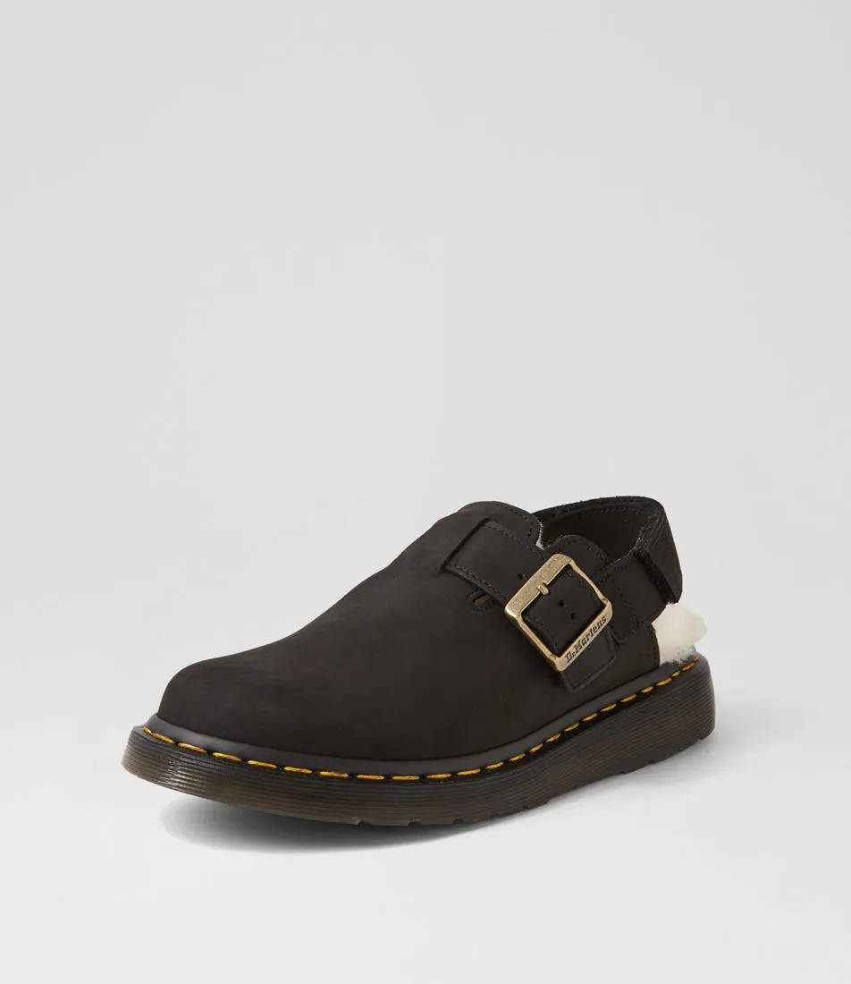 DR MARTEN Jorge Ii Mule Black Natural Leather Mules