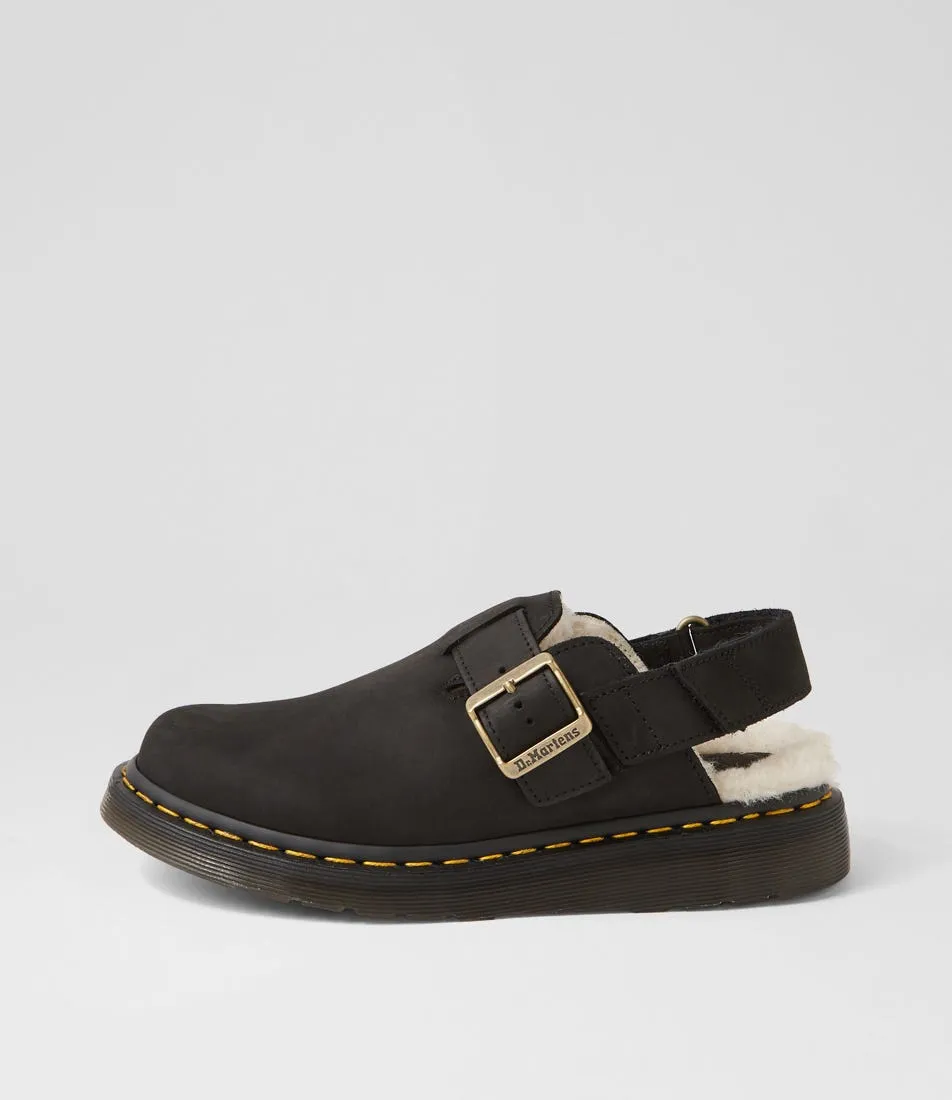 DR MARTEN Jorge Ii Mule Black Natural Leather Mules