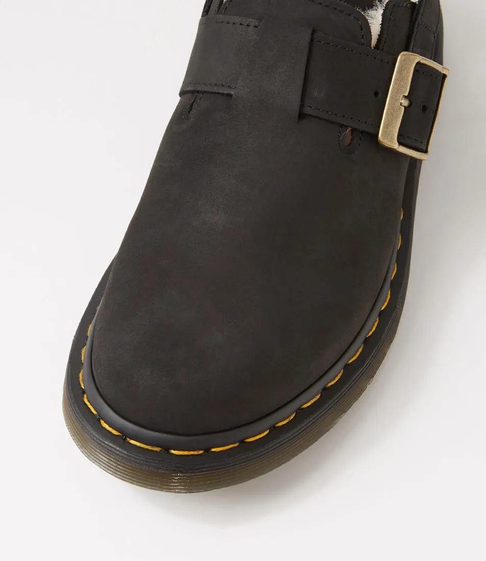 DR MARTEN Jorge Ii Mule Black Natural Leather Mules