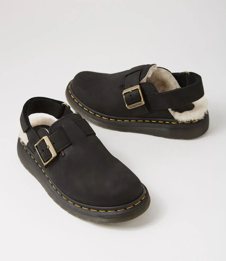 DR MARTEN Jorge Ii Mule Black Natural Leather Mules