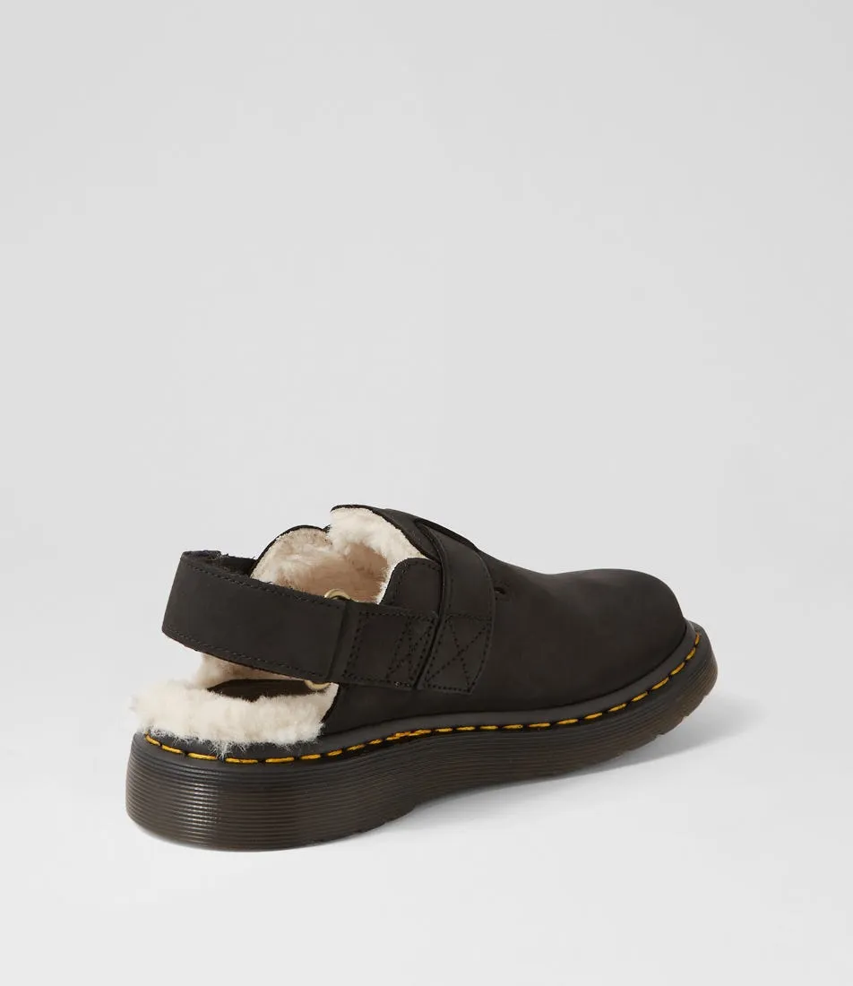 DR MARTEN Jorge Ii Mule Black Natural Leather Mules