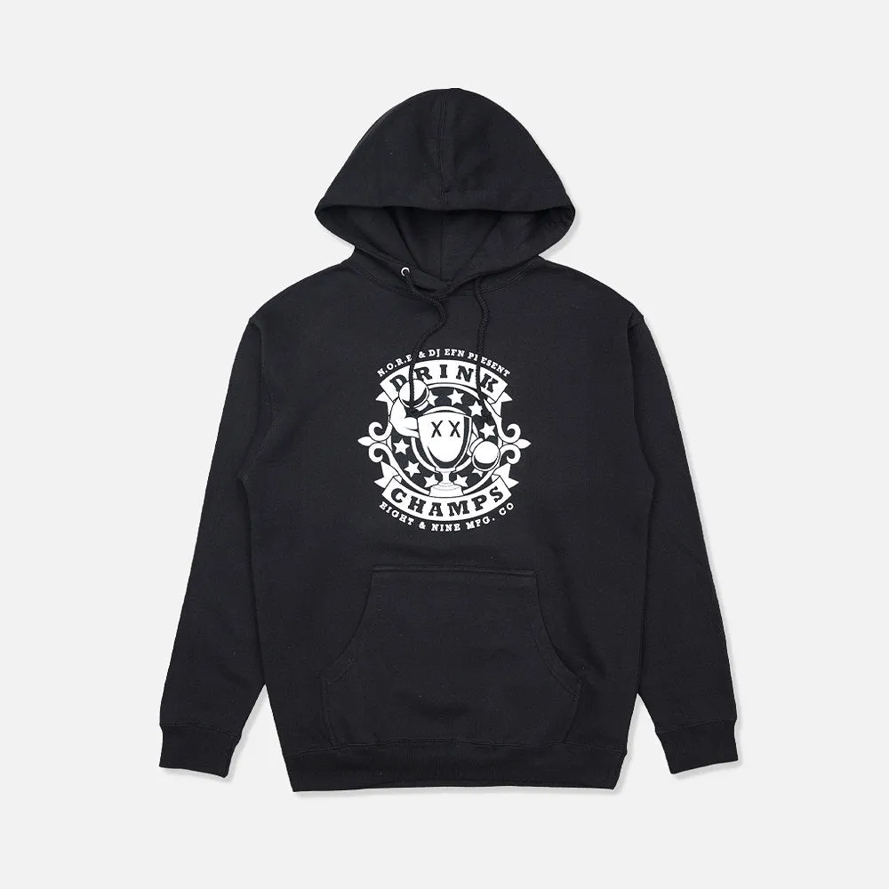 Drink Champs Classic Logo Hoodie Black