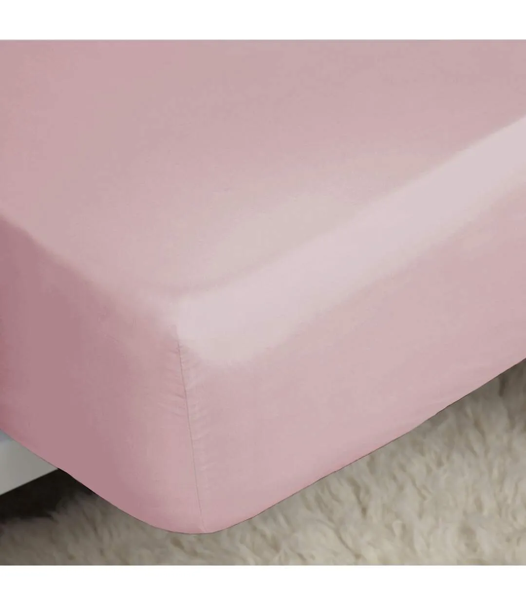 Easycare percale fitted sheet blush Belledorm