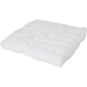 E&E Sherpa Cozy Faux-Fur Play Mattress, White