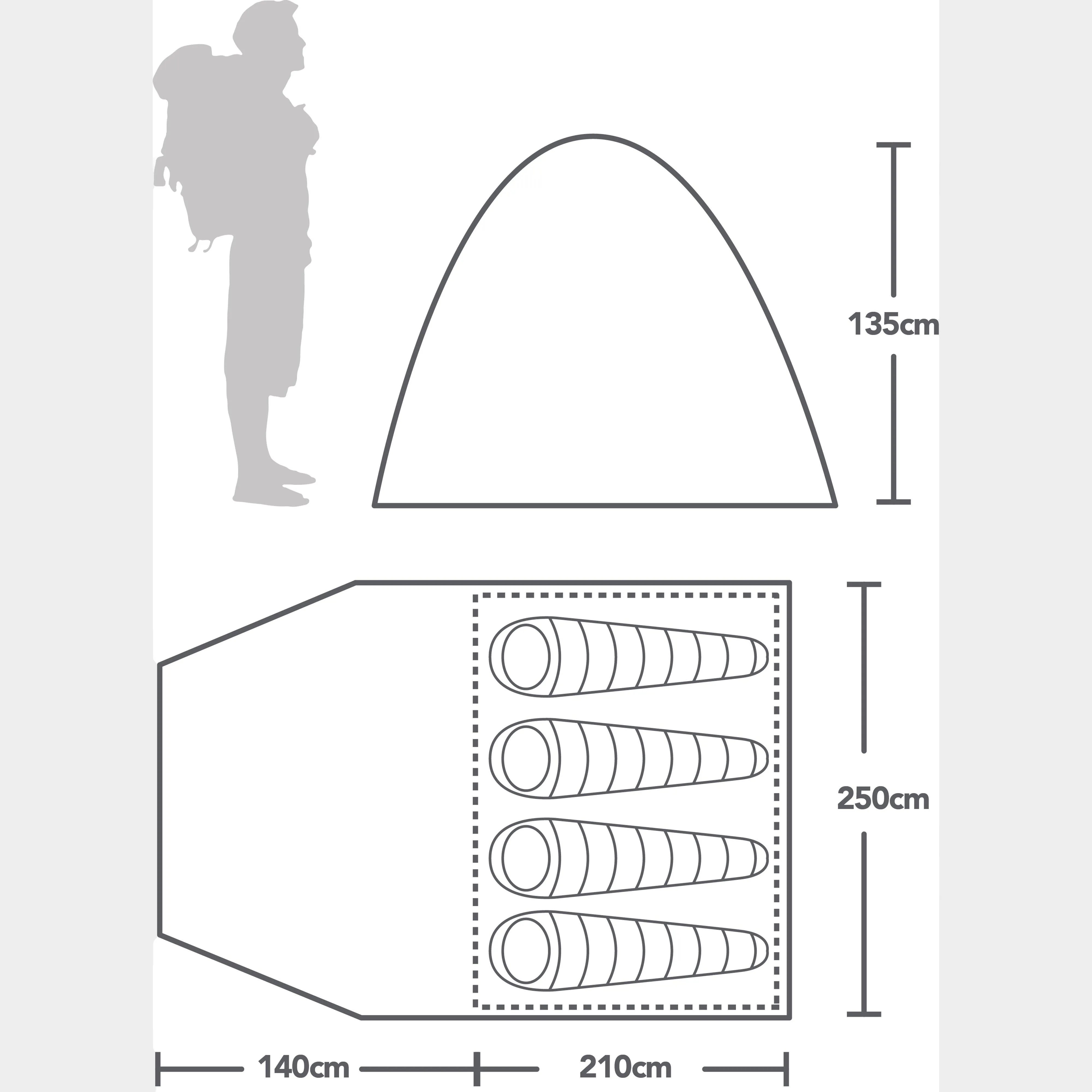 Eurohike Gaia IV XLP Eco Tent | Millets