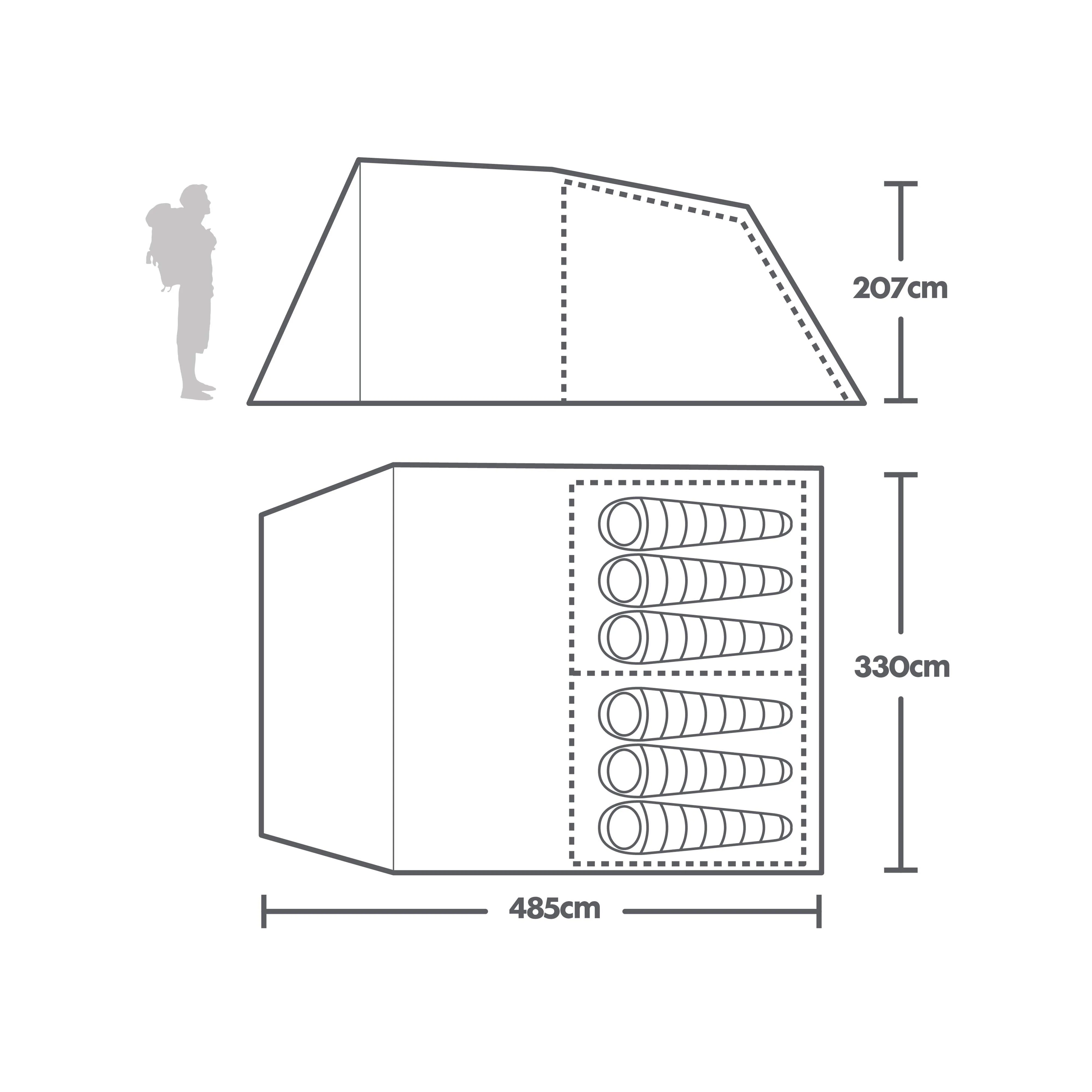 Eurohike Sendero 6 Family Tent | Millets