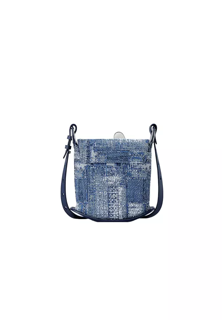 FION Donald Duck Jacquard Square Crossbody & Shoulder Bag