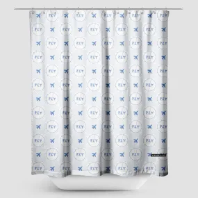 Fly VFR Chart - Shower Curtain