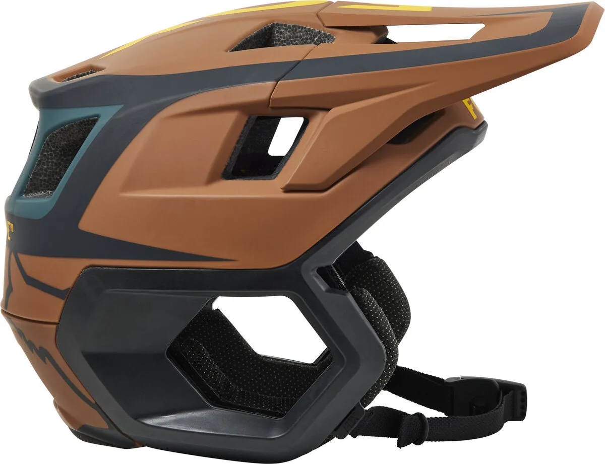 Fox Racing Dropframe Pro Divide MTB Helmet - Nutmeg - 2022