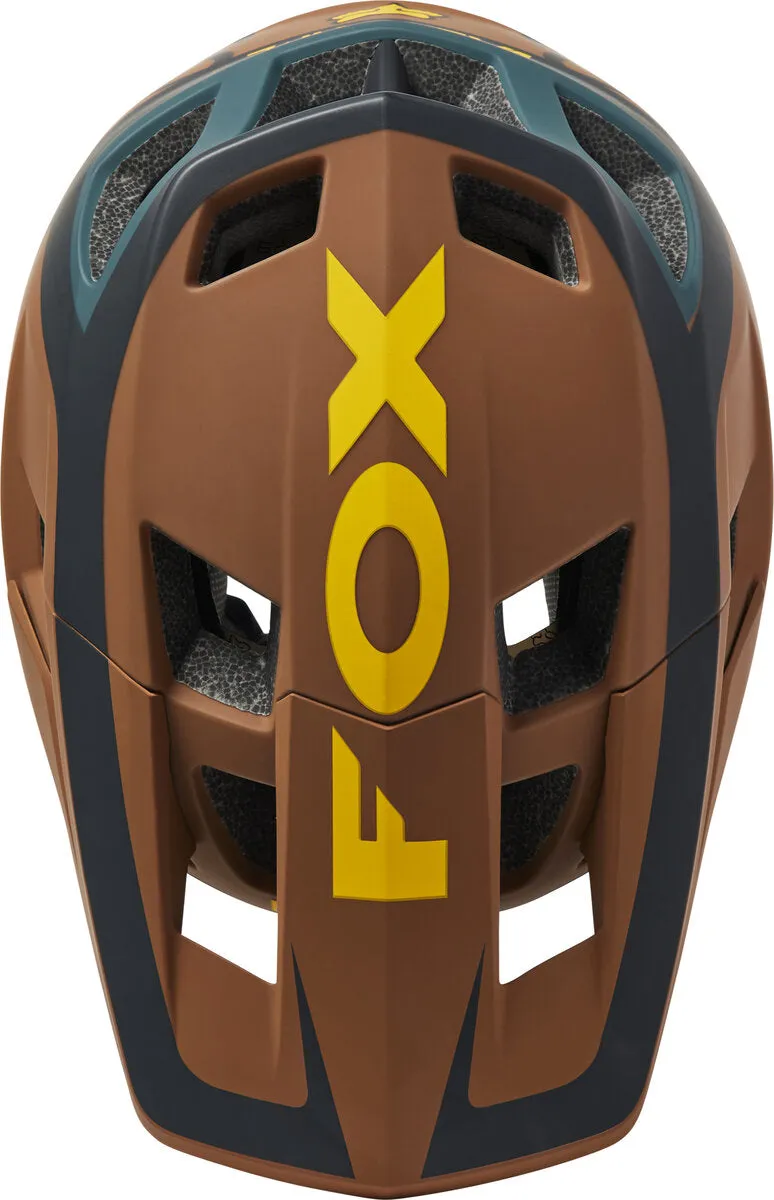 Fox Racing Dropframe Pro Divide MTB Helmet - Nutmeg - 2022