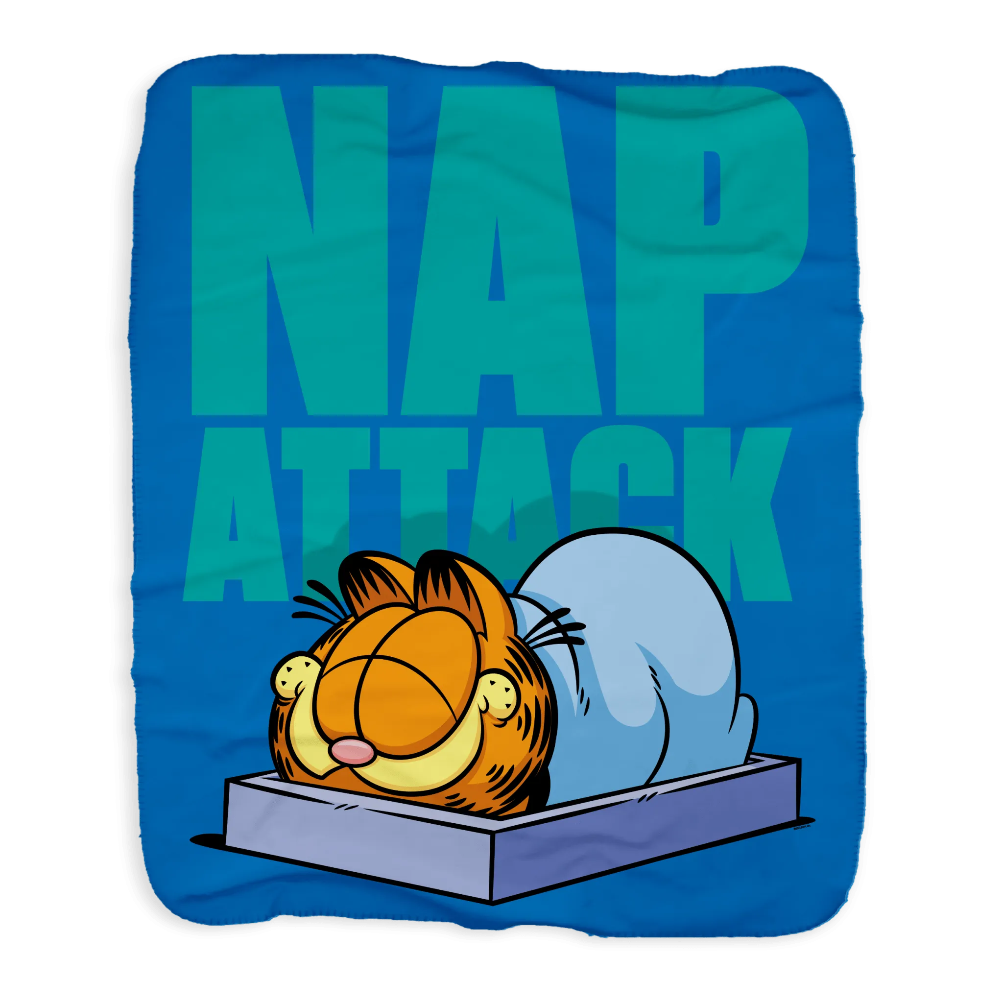 Garfield Nap Attack Grey Sherpa Blanket