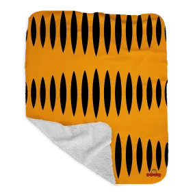 Garfield Stripes Grey Sherpa Blanket