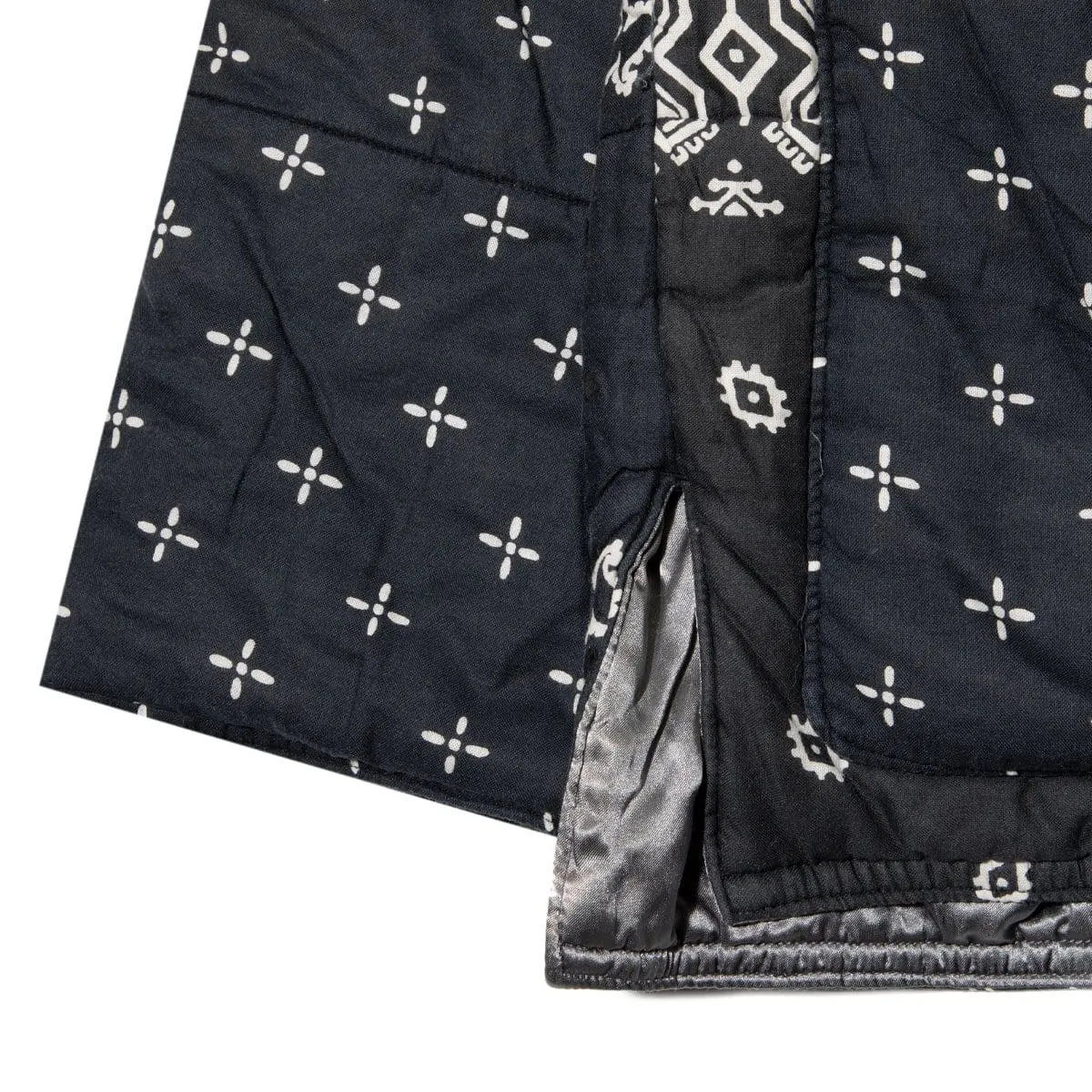 GAUZE BANDANA PATCHWORK QUILT SAMU WORK BLOUSON Black