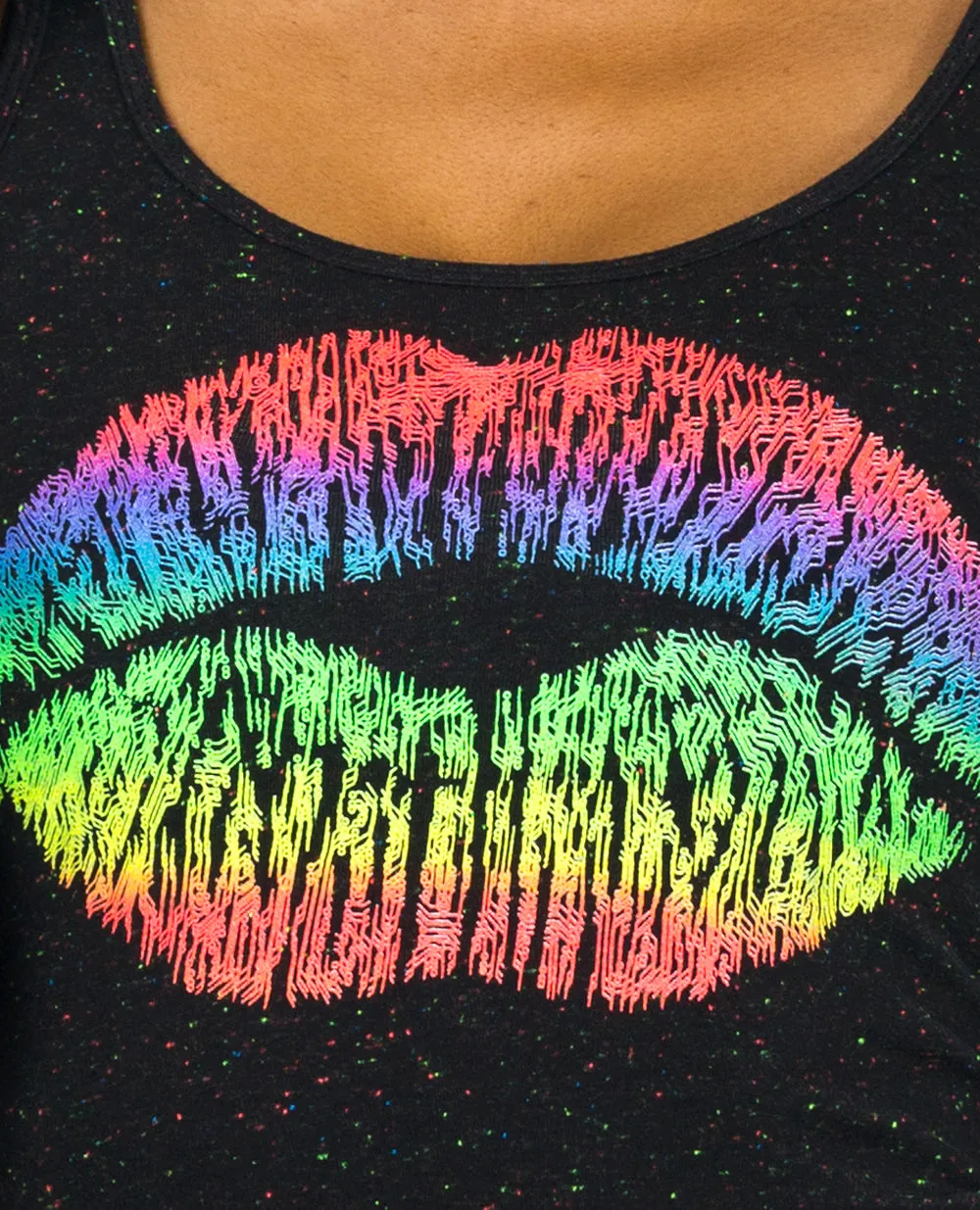 GIRLS VEST RAINBOW LIPS