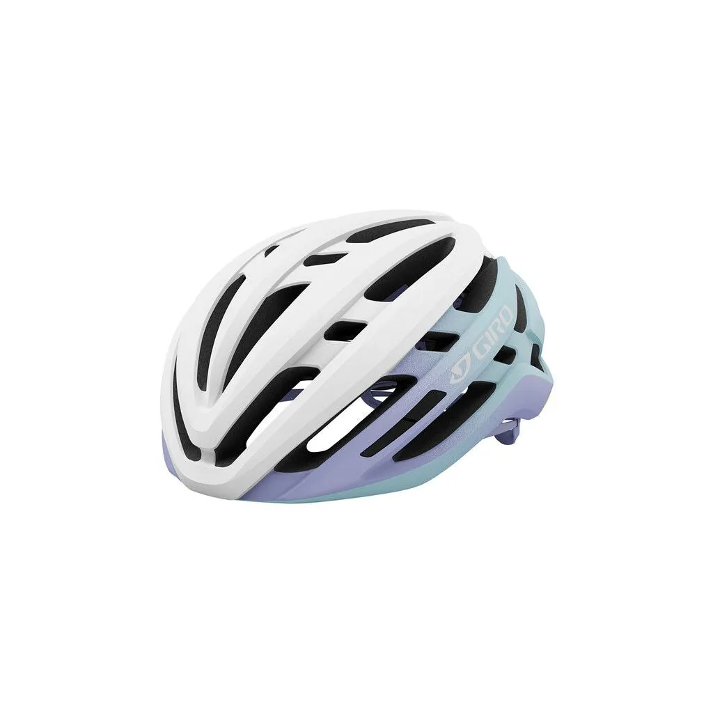 Giro Agilis MIPS Road Helmet - Matt White-Light Lilac Fade