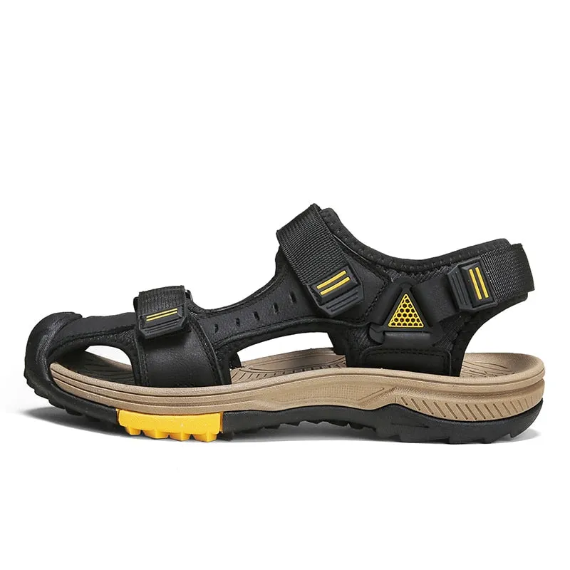 Golden-Eagle Men's Leather Sandals