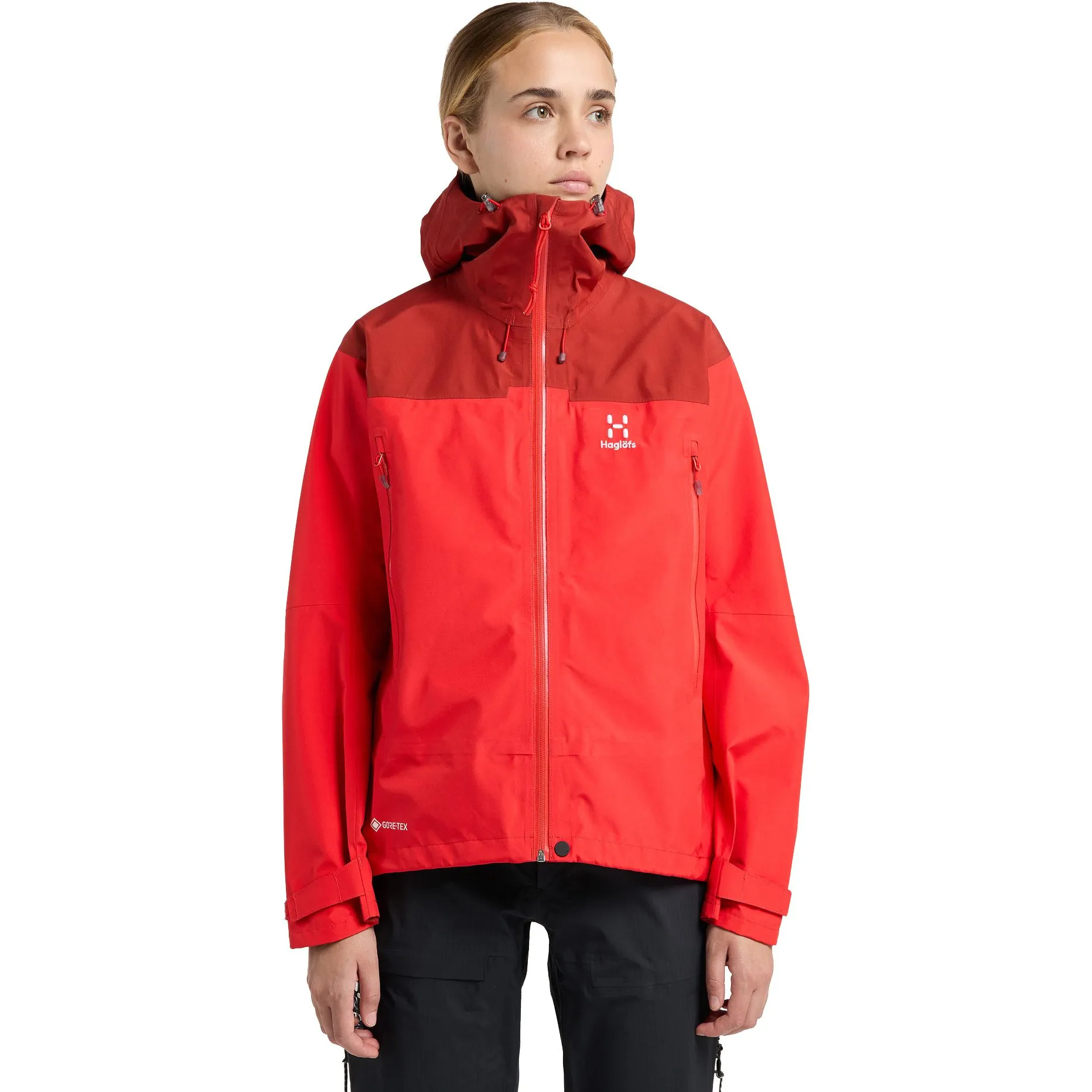 Hagl\u00f6fs - ROC Flash GORE-TEX\u00ae Hardshell Jacket Women poppy red