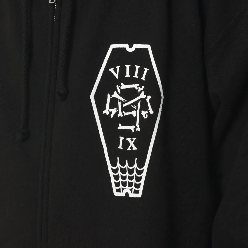 Infinite Ruffians Rugby Zip Up Hoodie Black