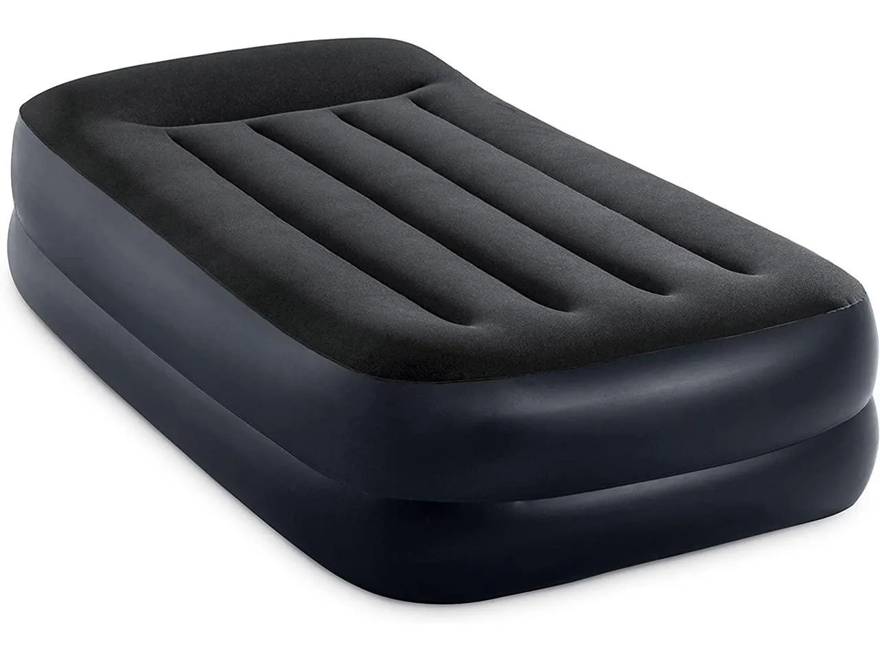 Intex Twin 16.5 Mattress - Intex Dura Beam Plus Pillow Raised Airbed W/ Built in Pump