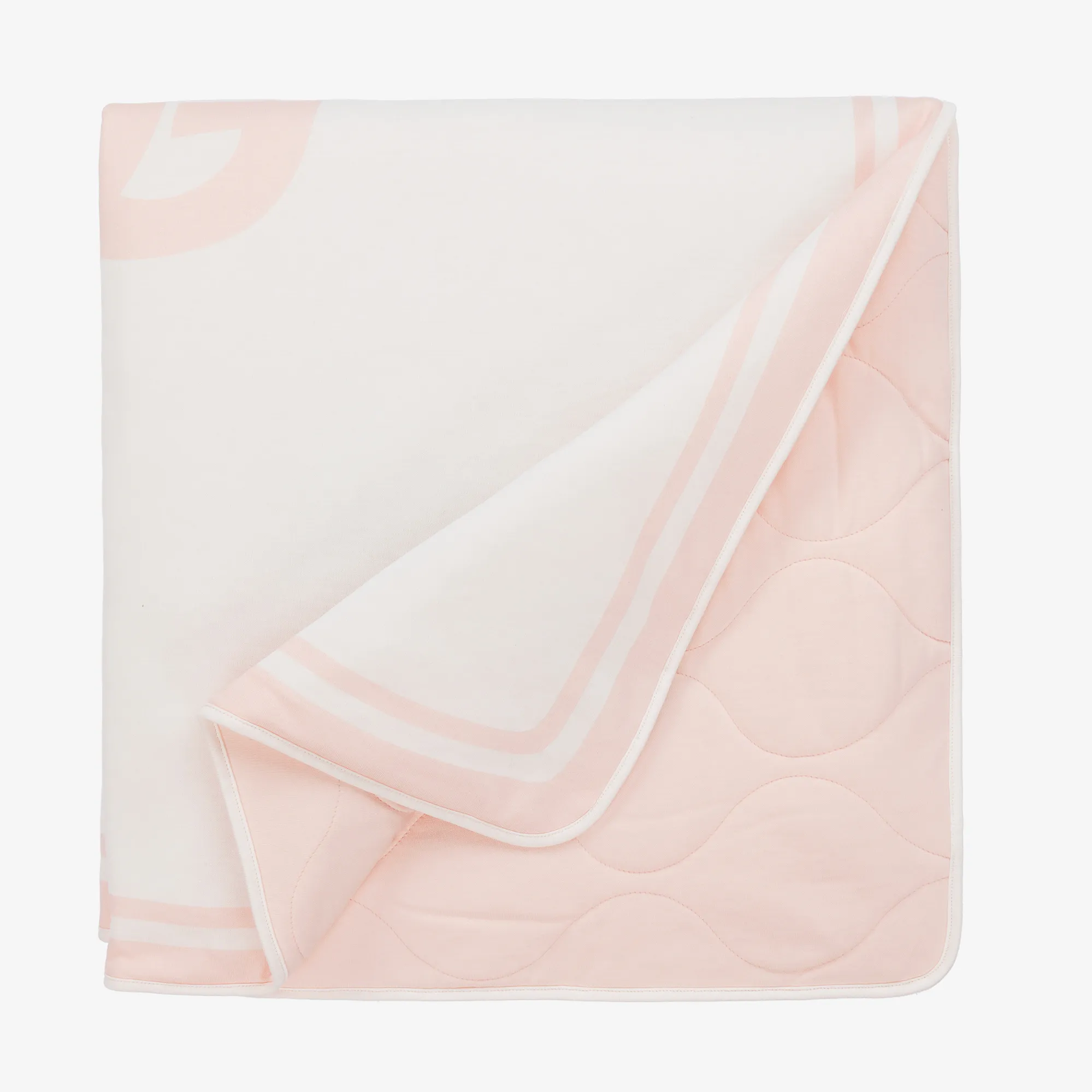 Ivory & Pink Padded DG Blanket (81cm)