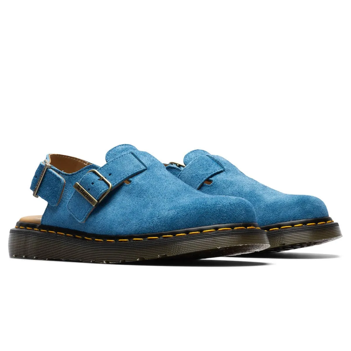 JORGE SLINGBACK MULES BLUE OASIS SUEDE | Bodega