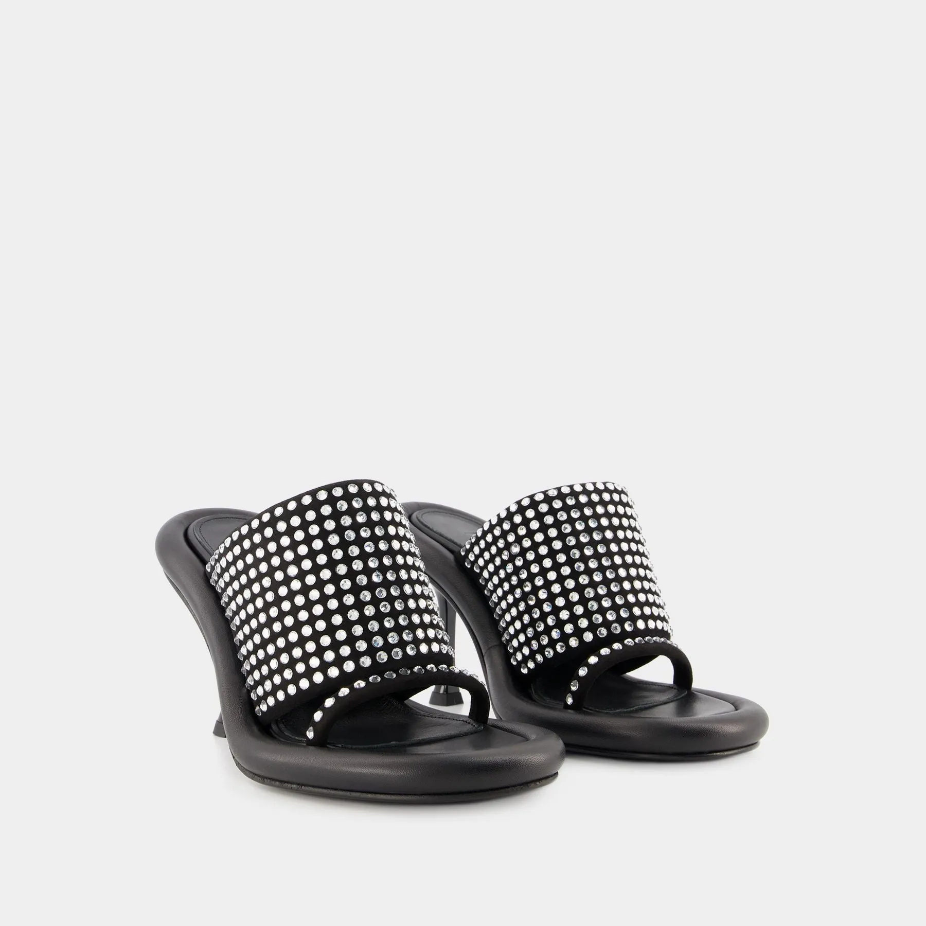 J.W. Anderson  Bumper Crystal Mules - J.W. Anderson - Black - Leather