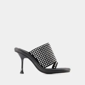 J.W. Anderson  Bumper Crystal Mules - J.W. Anderson - Black - Leather