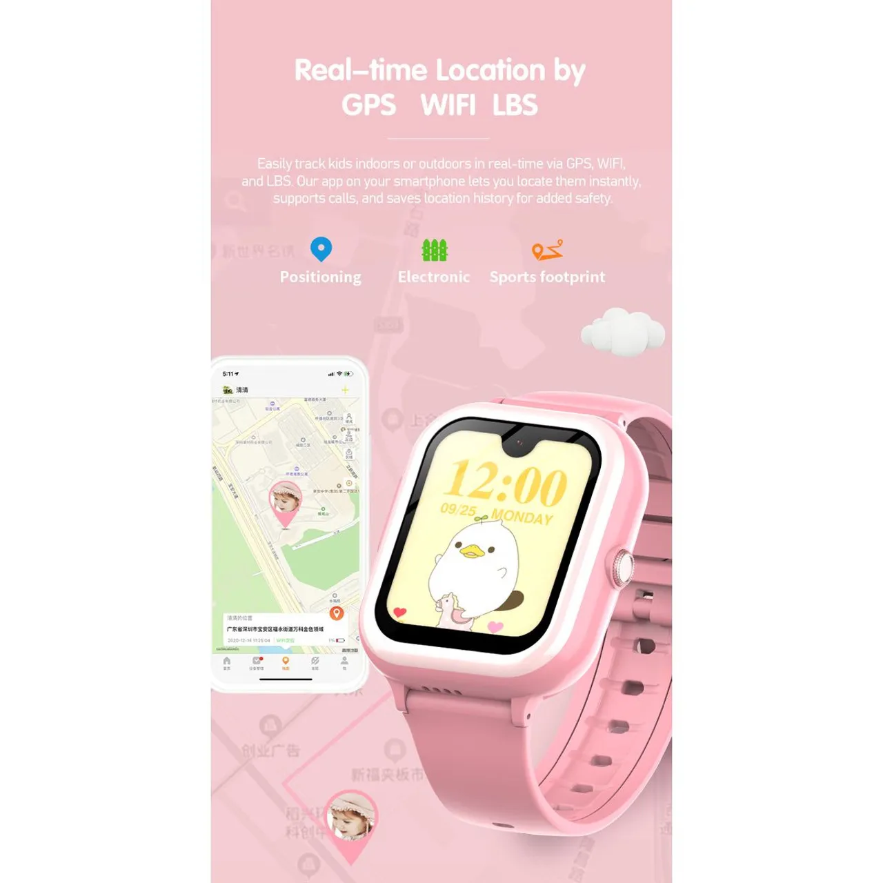 Kids smart watch 1.78 HD Screen,2 Megapixels Under Screen Camera,AMOLED, vedio call, Safety Calls, Camera, GPS,SOS,WHATSAPP boys