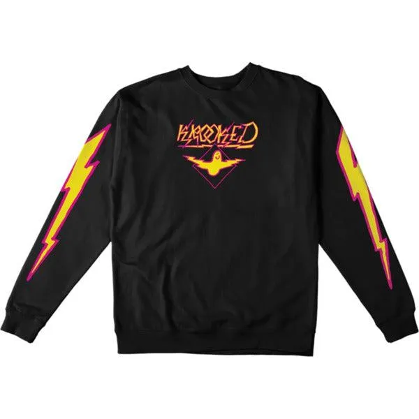 Krooked Skateboards Bird Lightening Crewneck Black