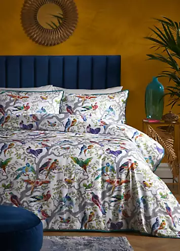 Laurence Llewelyn-Bowen Birdity Absurdity 200 Thread Count Cotton Duvet Cover Set | Kaleidoscope