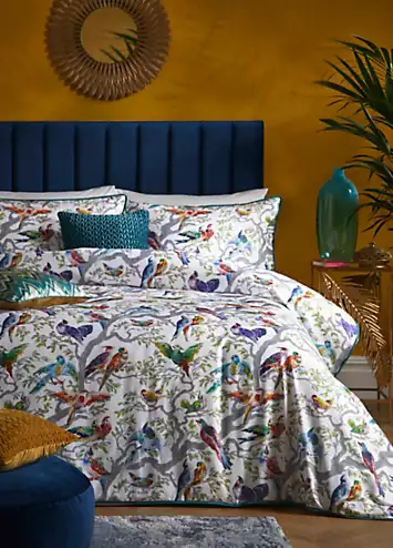 Laurence Llewelyn-Bowen Birdity Absurdity 200 Thread Count Cotton Duvet Cover Set | Kaleidoscope