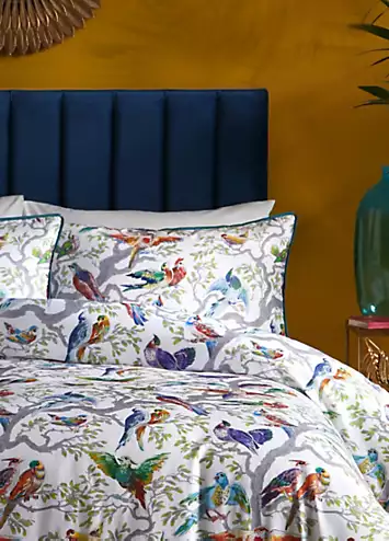 Laurence Llewelyn-Bowen Birdity Absurdity 200 Thread Count Cotton Duvet Cover Set | Kaleidoscope