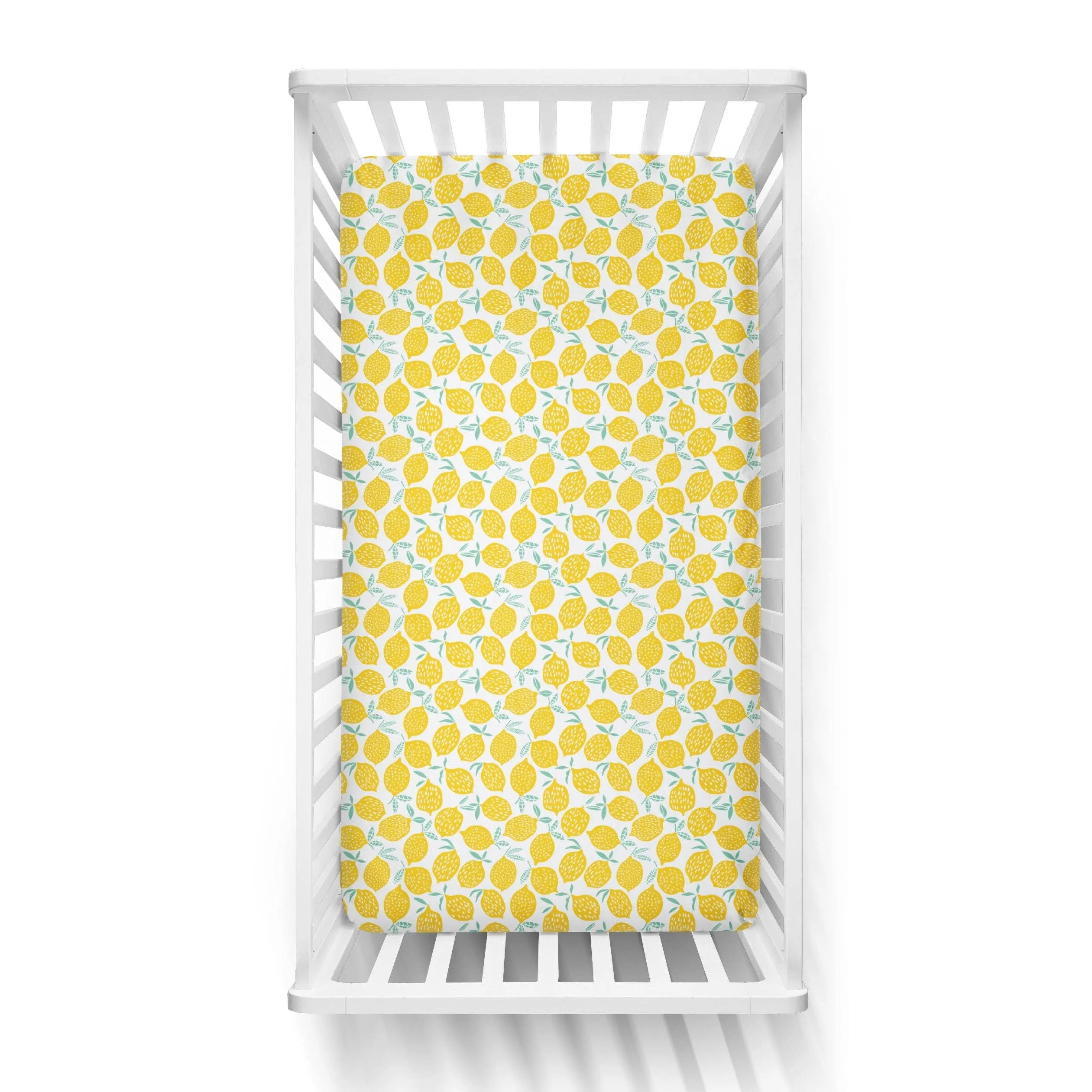 Little Sleepies Lemons Bamboo Viscose Fitted Crib Sheet