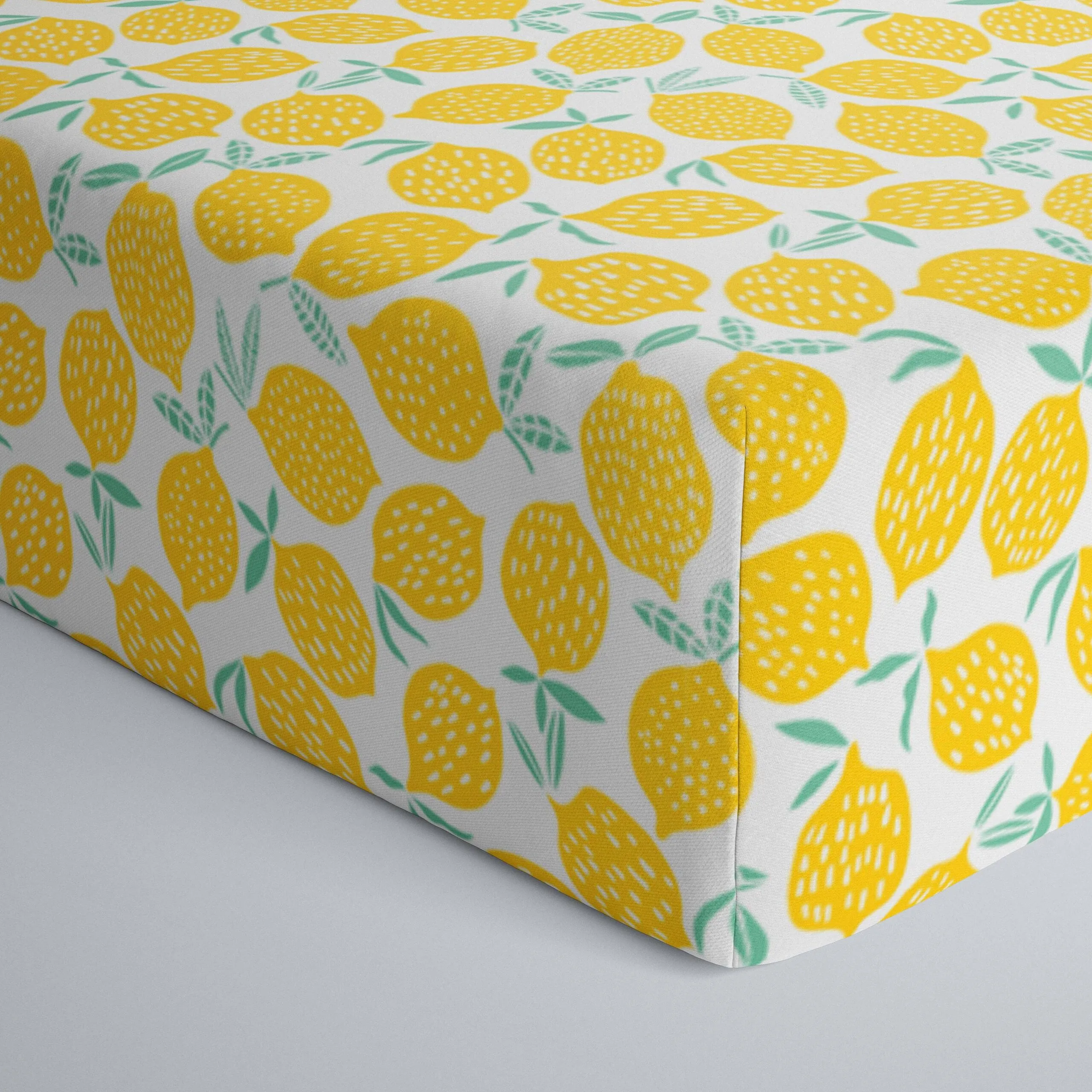 Little Sleepies Lemons Bamboo Viscose Fitted Crib Sheet