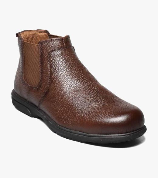 Loedin Work Steel Toe Brown Plain Toe Gore Boot