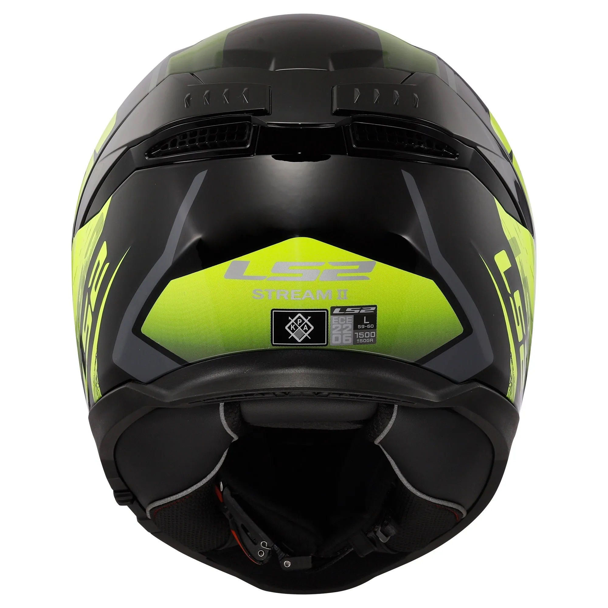 LS2 FF808 Stream II Fury Helmet - Black/Yellow