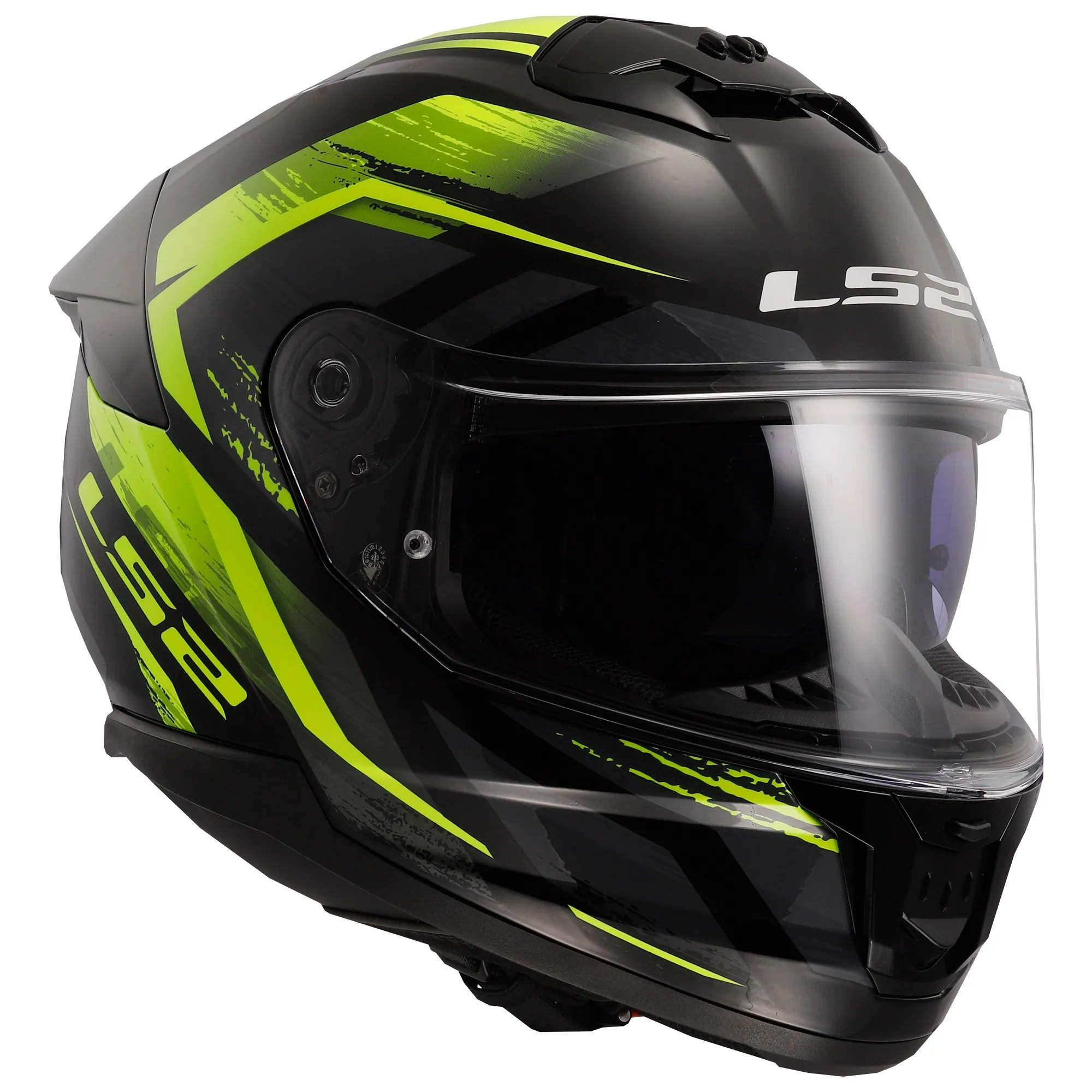 LS2 FF808 Stream II Fury Helmet - Black/Yellow