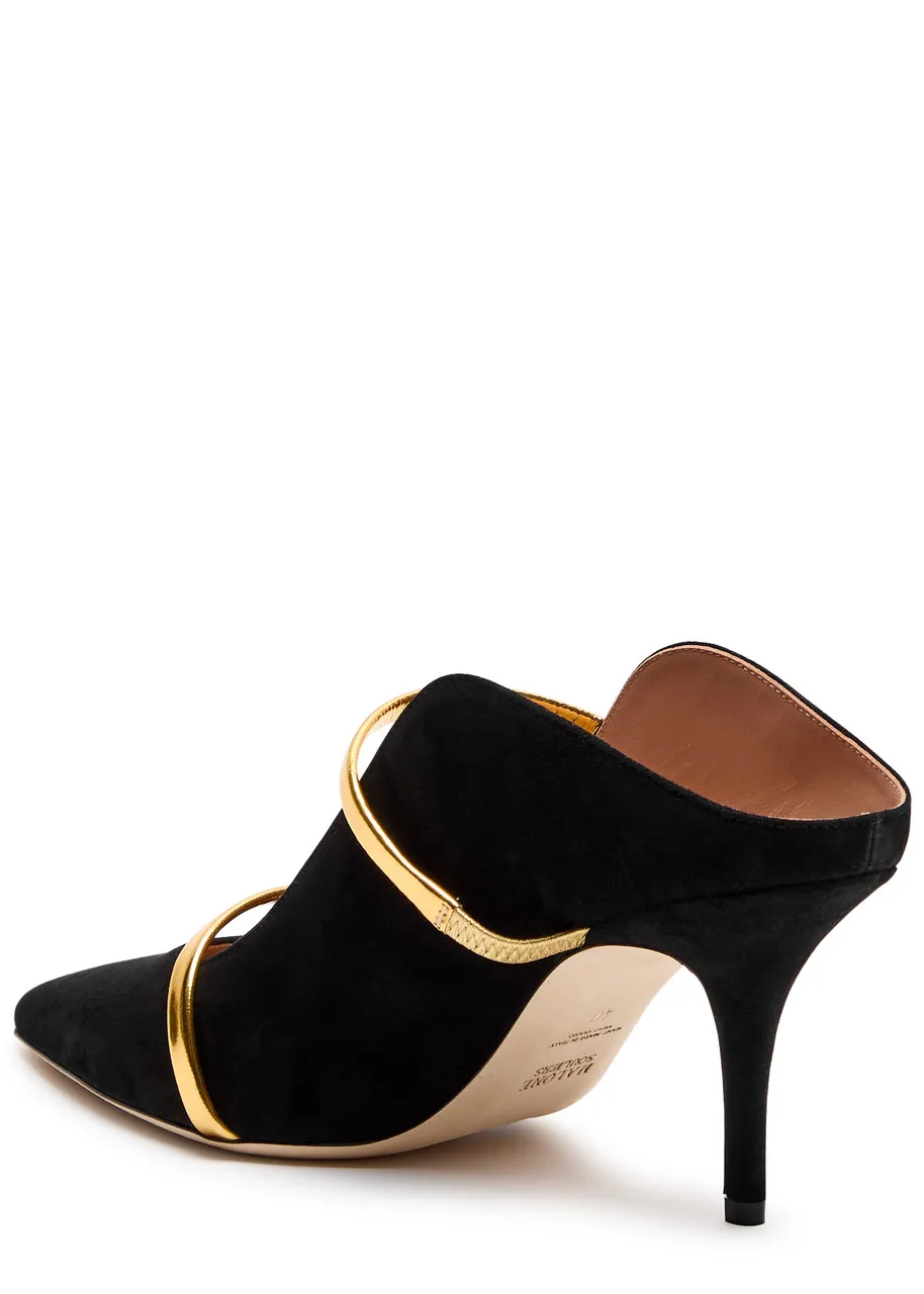 MALONE SOULIERS Maureen 70 suede mules  -                         -                     -                