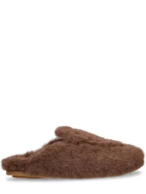 Max Mara   10mm Teddy cashmere & silk mules 