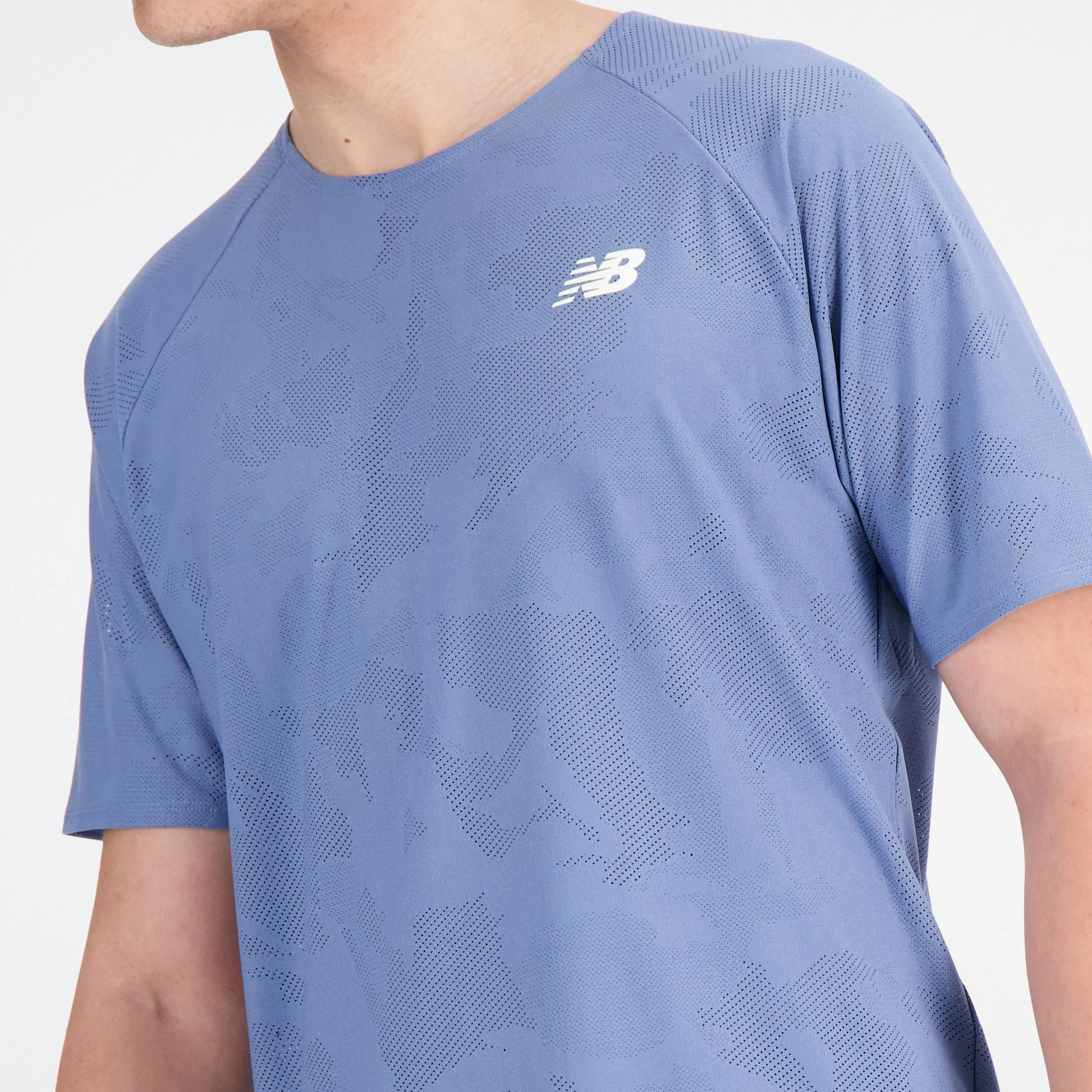 Men's New Balance Q Speed Jacquard Short Sleeve - MT33281-MYL