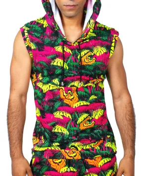 MENS TECH VEST NEON JUNGLE