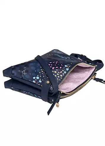 Midnight Leopard Zip Top Crossbody Bag by Sara Miller | Look Again