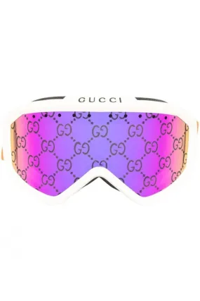 Monogram Ski Goggles White