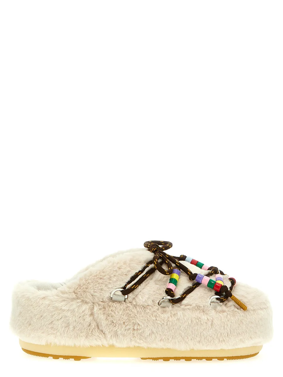 Moon Boot    Moon Boot 'Faux Fur Beads' Mules