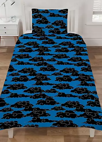 Naruto Manga Black Clouds Reversible Single Duvet Cover Set | Kaleidoscope