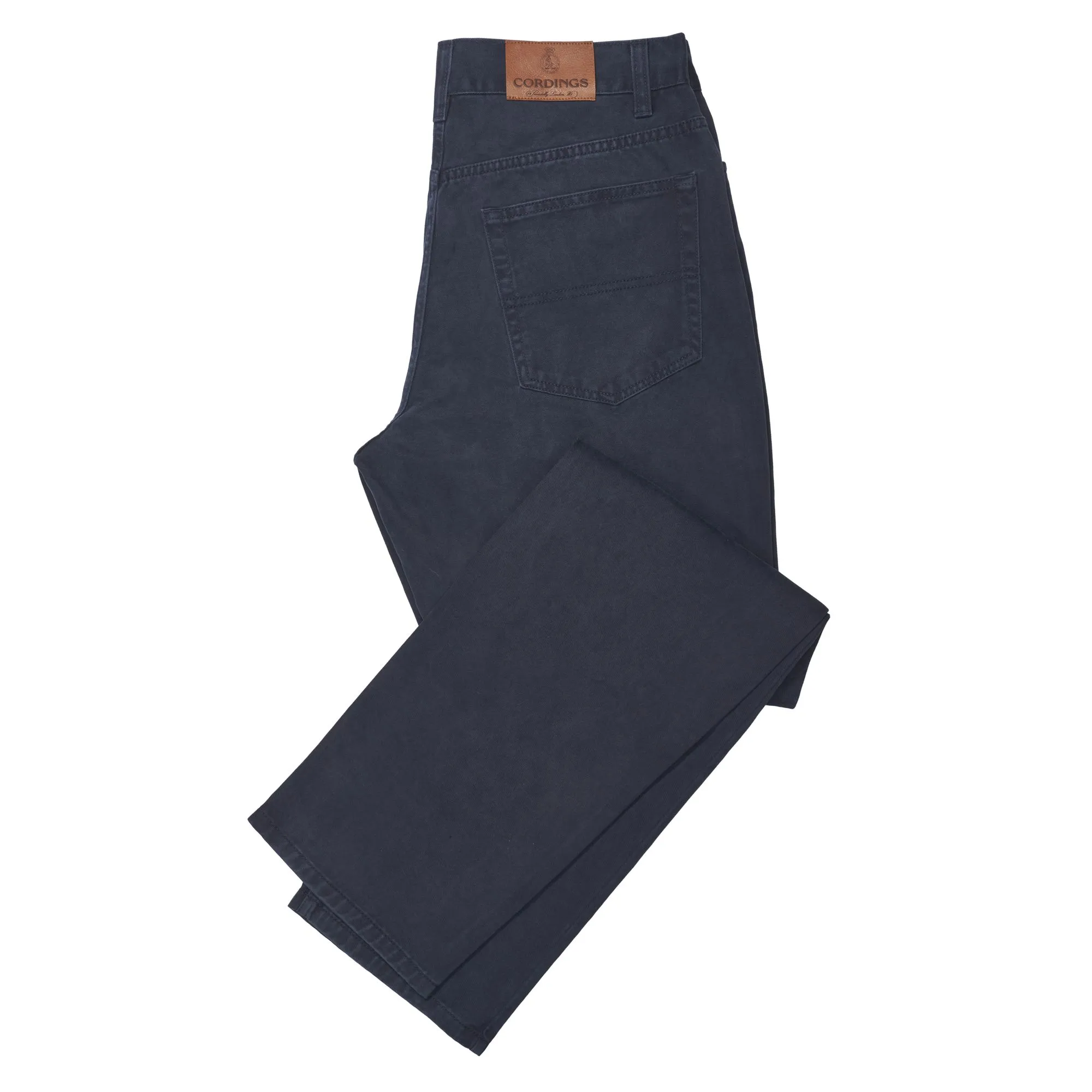 Navy Tiverton Washed Jeans - Relaxed Fit