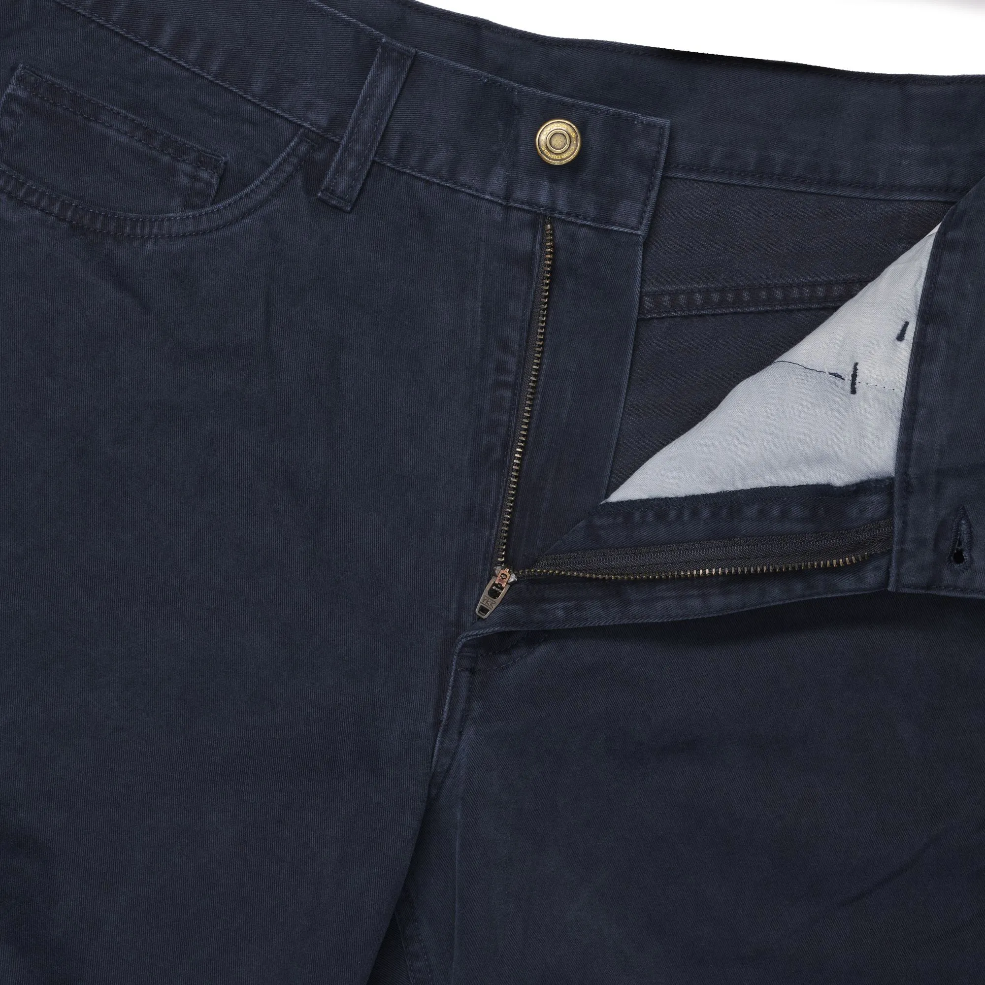 Navy Tiverton Washed Jeans - Relaxed Fit